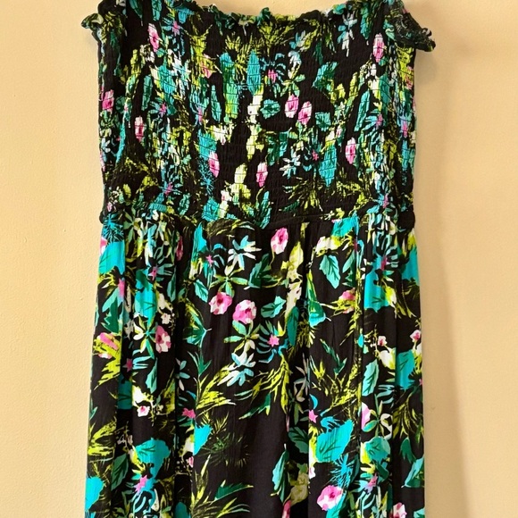 Guess Black and Green Maxi A-Line Skirt - Picture 1 of 7
